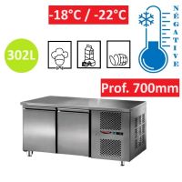 Table congélateur INOX 2 portes GN 1/1 Prof. 700mm