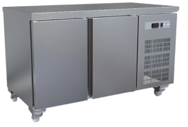 Table frigorifique, ventile, GN 1/1, sur roues