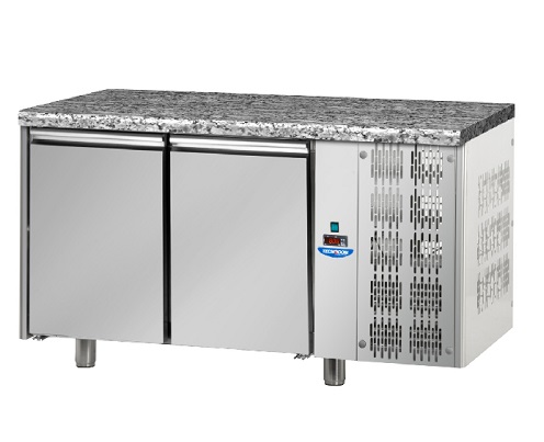 Table Réfrigérée 600x400 2 Portes-Dessus Granit