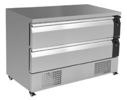 TABLE RÉFRIGÉRÉE/CONGÉLATEUR 2 TIROIRS 6X 1/1GN