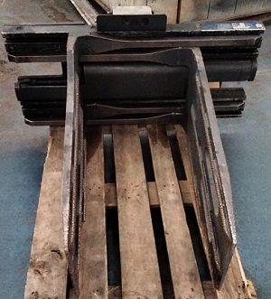 Tablier de chariot élévateur avec pince