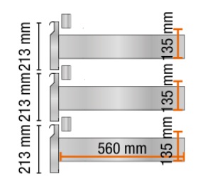 Tiroirs réfrigérées en inox (3x 1/3)