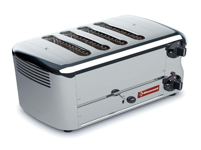 Toaster Grille pain Silver electrique 4 tranches - DIAMOND - Restauration  professionnelle - D4GP-X 