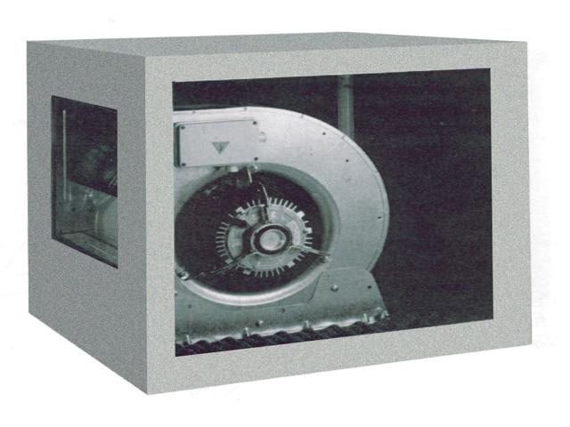 Ventilateur centrifuge avec caisson isolé 1000m³/h