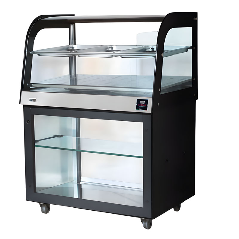 Verre courbé meuble vitré