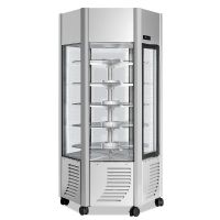 Vitrine 6 faces Positive 5 Plateaux Rotatifs