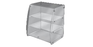 VITRINE D'AFFICHAGE DE PORTE 3 ÉTAGÈRES