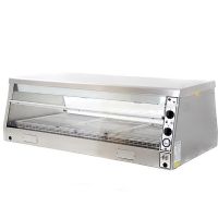 Chauffe-plats électrique 3 Niveaux 800W - Inox, Température Réglable Numérique, Pour Resto, Boulangerie, Snacks