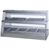 Vitrine maintien température 2 niveaux 1200 mm