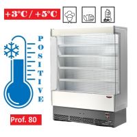 Vitrine réfrigérée INOX prof. 80