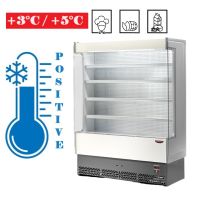 Vitrine réfrigérée INOX profondeur 60 sans groupe frigorifique